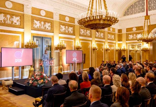 12-11-2025 Noordeinde Queen Maxima at the launch of the Financially Healthy Netherlands Foundation (SFGN), the merger of the SchuldenlabNL foundation and the National Coalition, at palace Noordeinde in The Hague. Â  Copyright: xPPEx