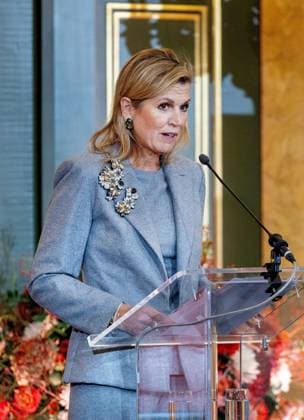 Den Haag, The Netherlands, 2025-11-12 14:40:49 THE HAGUE, 12-11-2025, Noordeinde Palace. Queen Maxima hosted the launch of the Financially Healthy Netherlands Foundation (SFGN) at Noordeinde Palace. SFGN is the result of the merger of the SchuldenlabNL foundation and the National Coalition for Financial Health (NCFG). PHOTO: NLBeeld Credit: NL Beeld Patrick van Emst  Copyright: xx x