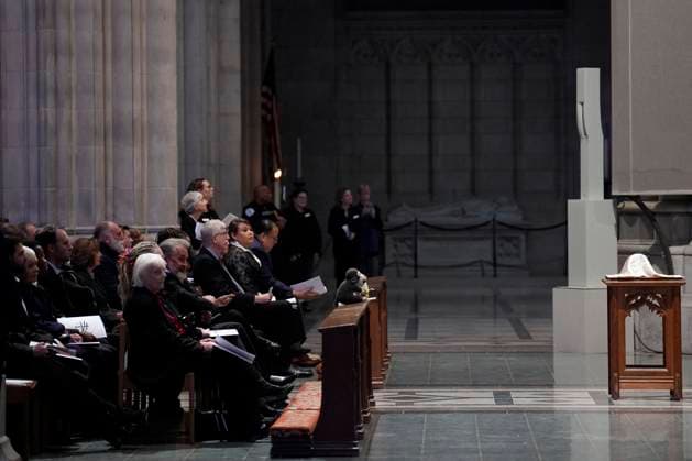 Jane Goodall funeral service - Washington The funeral service for conservationist Jane Goodall at the National Cathedral in Washington on November 12, 2025. Photo by Yuri Gripas ABACAPRESS.COM Washington DC United States  Copyright: xGripasxYuri ABACAx