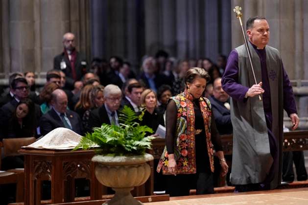 Jane Goodall funeral service - Washington The funeral service for conservationist Jane Goodall at the National Cathedral in Washington on November 12, 2025. Photo by Yuri Gripas ABACAPRESS.COM Washington DC United States  Copyright: xGripasxYuri ABACAx