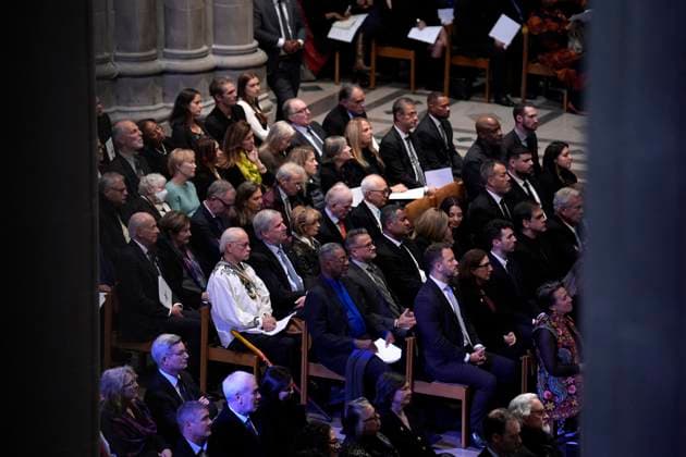 Jane Goodall funeral service - Washington The funeral service for conservationist Jane Goodall at the National Cathedral in Washington on November 12, 2025. Photo by Yuri Gripas ABACAPRESS.COM Washington DC United States  Copyright: xGripasxYuri ABACAx