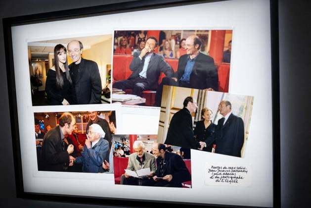 Exhibition of Philippe Geluck - Paris AJ This photo is an illustration showing photos taken by photographer Max Colin and Jean-Jacques Datchary for abaca during the opening of the exhibition (vernissage) of Philippe Geluck, author of the comic book (Bande dessinee, BD, Livre) strip Le Chat at the Maillol Museum in Paris, France on November 12, 2025. Photo by Alexis Jumeau ABACAPRESS.COM Paris France  Copyright: xJumeauxAlexis ABACAx