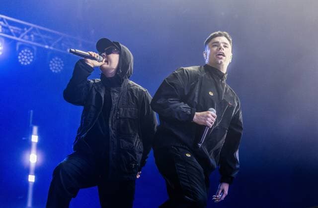 AMSTERDAM Northern Irish rap group Kneecap performing at AFAS Live. ANP EVA PLEVIER netherlands out - belgium out  Copyright: xx x541961328x originalFilename: 541961328.jpg