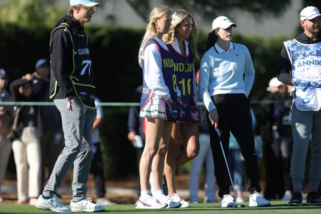 BELLEAIR, FL - NOVEMBER 12: Lexie Hull, Sophie Cunningham and Caitlin Clark at the Pro Am for The Annika driven by Gainbridge at Pelican on November 12, 2025 at the Pelican Golf Club in Belleair, Florida. Copyright: xmpi34x