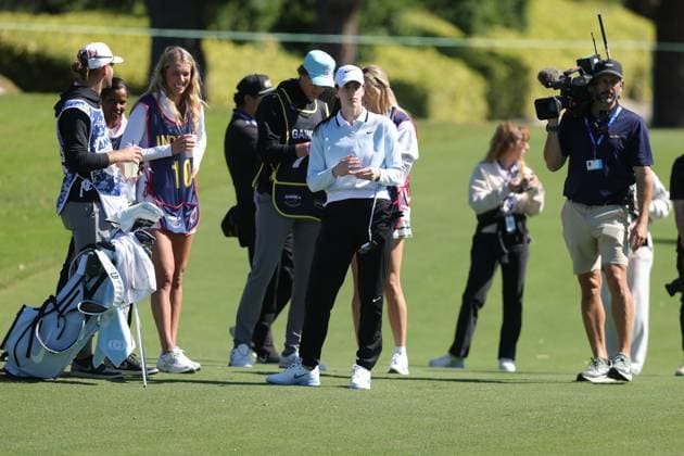 BELLEAIR, FL - NOVEMBER 12: Caitlin Clark at the Pro Am for The Annika driven by Gainbridge at Pelican on November 12, 2025 at the Pelican Golf Club in Belleair, Florida. Copyright: xmpi34x