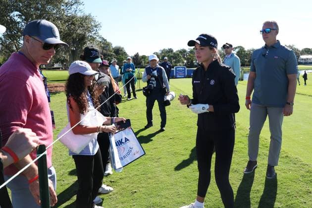 BELLEAIR, FL - NOVEMBER 12: Kai Trump at the Pro Am for The Annika driven by Gainbridge at Pelican on November 12, 2025 at the Pelican Golf Club in Belleair, Florida. Copyright: xmpi34x