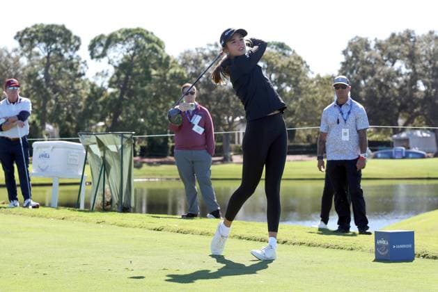 BELLEAIR, FL - NOVEMBER 12: Kai Trump at the Pro Am for The Annika driven by Gainbridge at Pelican on November 12, 2025 at the Pelican Golf Club in Belleair, Florida. Copyright: xmpi34x