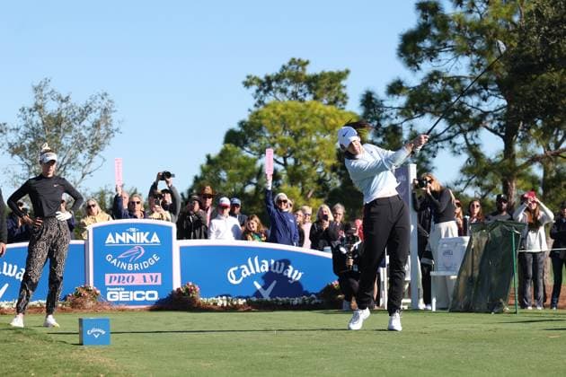 BELLEAIR, FL - NOVEMBER 12: Caitlin Clark at the Pro Am for The Annika driven by Gainbridge at Pelican on November 12, 2025 at the Pelican Golf Club in Belleair, Florida. Copyright: xmpi34x