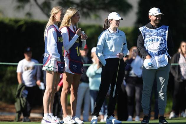 BELLEAIR, FL - NOVEMBER 12: Lexie Hull, Sophie Cunningham and Caitlin Clark at the Pro Am for The Annika driven by Gainbridge at Pelican on November 12, 2025 at the Pelican Golf Club in Belleair, Florida. Copyright: xmpi34x