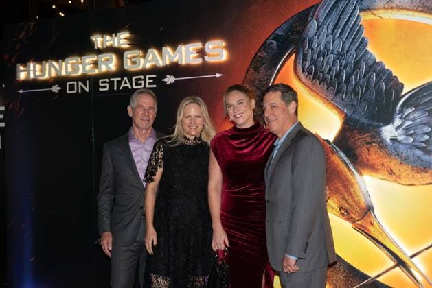 The Hunger Games: On Stage The Global Stage Premiere at the Troubadour Canary Wharf Theatre in London, UK, on 12th November, 2025 Jon Feltheimer, Jen Brown, Meredith Wieck, Adam Fogelson at The Hunger Games: On Stage The Global Stage Premiere at the Troubadour Canary Wharf Theatre in London, UK, on 12th November, 2025, Credit:Oleksii Ovcharenko Avalon United Kingdom, London Copyright: xOleksiixOvcharenkox xAvalonx 1052095336