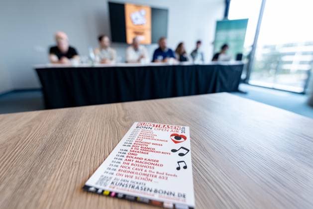 Press conference on the Kunst Rasen Open Air season 2026 in Bonn Press conference on the Kunst Rasen Bonn Open Air season 2026 at the Bonn Marriott Hotel The program of the more than 20 open air concerts in July and August as well as concepts and highlights of the 15 season on the edge of the Bonn Rheinaue in Bonn Gronau Bonn Gronau North Rhine-Westphalia Germany Copyright: xBonn.digitalx xMarcxJohnx