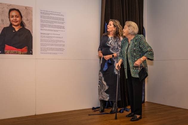 AMSTERDAM Princess Beatrix will be given a tour of a photo exhibition at the Rijksmuseum commemorating the centennial of the development organization Simavi. For the exhibition, photographer Sacha de Boer created a series of portraits of women from Kenya and Indonesia. ANP DINGENA MOL netherlands out - belgium out  Copyright: xx x542015768x originalFilename: 542015768.jpg