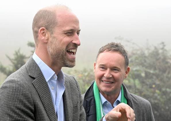 The Prince Of Wales Opens New Road At Mousehole Football Club Prince William, Prince of Wales, Duke of Cornwall (L) shares a joke with members of the consortium who built the new road, during his visit to Mousehole AFC, where he opened a new access road to the club s ground and facilities on November 13, 2025 in Mousehole, England., Credit:Avalon.red Avalon United Kingdom, England, Mousehole  Copyright: xAvalon.redx xAvalonx 1052257779
