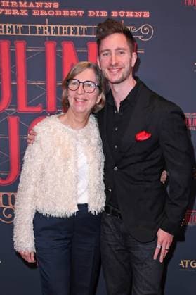 Felix Berndt aka Doc Felix with mother Annette Berndt at the premiere of Sarah Engels at Moulin Rouge Das Musical in the Musical Dome in Cologne on 13 11 2025