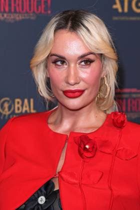 Sarah Bora wife Eko Fresh at the premiere of Sarah Engels at Moulin Rouge The Musical at the Musical Dome in Cologne on 13 11 2025