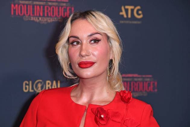 Sarah Bora wife Eko Fresh at the premiere of Sarah Engels at Moulin Rouge The Musical at the Musical Dome in Cologne on 13 11 2025