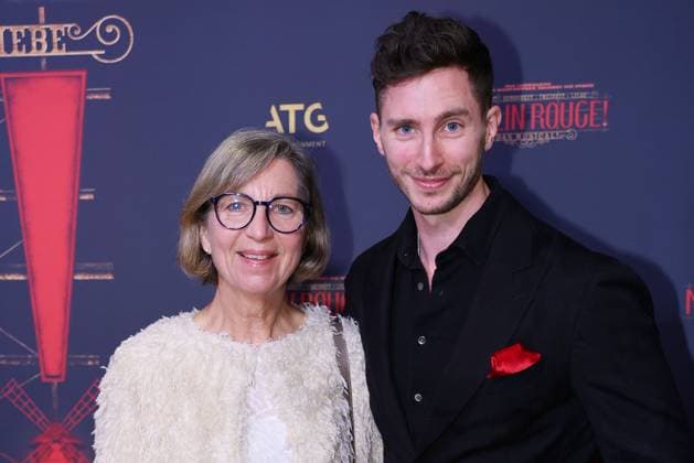 Doc Felix and his mother Annette Felix at the premiere of the new leading actress SarahEngels from the musical Moulin Rouge on 13 11 2025 in Cologne Moulin Rouge musical celebrates premiere with new leading actress in Cologne