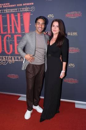 Nic Shanker and Janina Shanker at the premiere of the new leading actress SarahEngels from the musical Moulin Rouge on 13 11 2025 in Cologne Moulin Rouge Musical celebrates premiere with new leading actress in Cologne