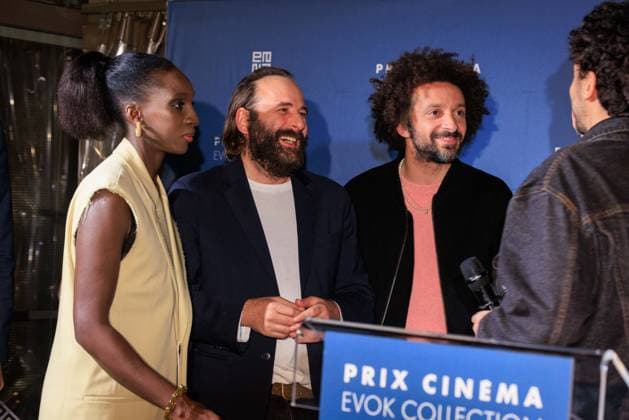 Prix Cinema Evok Collection - Paris Eye Haïdara, Vincent Macaigne and William Lebghil attend the Prix Cinema Evok Collection held at the Hotel Brach in Paris, France, on November 13, 2025. Photo by David Boyer ABACAPRESS.COM Paris France  Copyright: xBoyerxDavid ABACAx