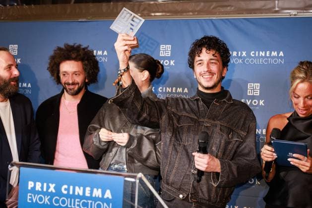 Prix Cinema Evok Collection - Paris Vincent Macaigne and William Lebghil attend the Prix Cinema Evok Collection held at the Hotel Brach in Paris, France, on November 13, 2025. Photo by David Boyer ABACAPRESS.COM Paris France  Copyright: xBoyerxDavid ABACAx