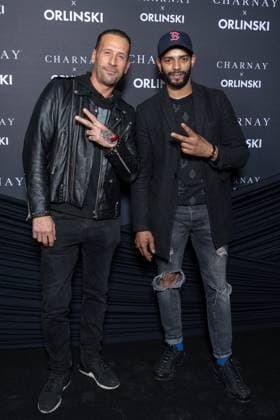 Maison Charnay x Richard Orlinski Event NB David Marin Fischart and Brahim Zaibat attends the Maison Charnay x Richard Orlinski Capsule Collection Launch At Atelier Vendome on November 14, 2025 in Paris, France. Photo by Nasser Berzane ABACAPRESS.COM Paris France  Copyright: xBerzanexNasser ABACAx
