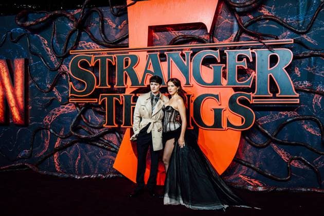 Stranger Things Season 5 UK special screening, London, 13 November 2025 Noah Schnapp and Millie Bobby Brown attend the Stranger Things Season 5 UK Special Screening at Odeon Luxe Leicester Square in London on 13 November 2025., Credit:Avalon  Copyright: xAvalonx 1052288380