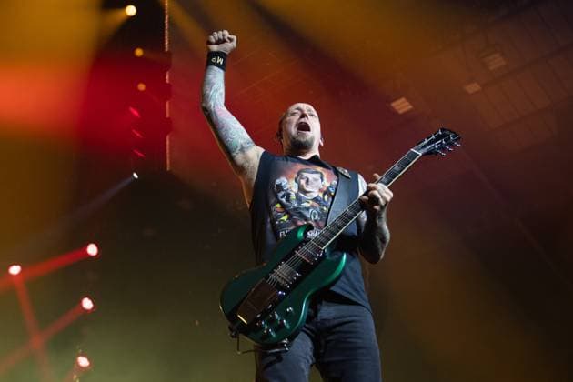 Volbeat Perform at OVO Arena Wembley, London Lead singer Michael Poulsen of Danish rock metal band Volbeat performs at OVO Arena Wembley, London, England, UK on Thursday 13 November 2025., Credit:Justin Ng Avalon UK, England, London, OVO Arena Wembley  Copyright: xJustinxNgx xAvalonx 1052296840