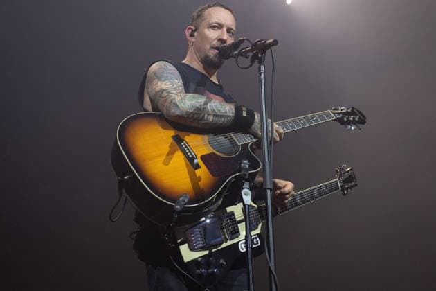 Volbeat Perform at OVO Arena Wembley, London Lead singer Michael Poulsen of Danish rock metal band Volbeat performs at OVO Arena Wembley, London, England, UK on Thursday 13 November 2025., Credit:Justin Ng Avalon UK, England, London, OVO Arena Wembley  Copyright: xJustinxNgx xAvalonx 1052296865