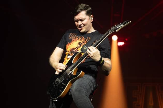 Volbeat Perform at OVO Arena Wembley, London Lead guitarist Flemming C. Lund of Danish rock metal band Volbeat performs at OVO Arena Wembley, London, England, UK on Thursday 13 November 2025., Credit:Justin Ng Avalon UK, England, London, OVO Arena Wembley  Copyright: xJustinxNgx xAvalonx 1052296873