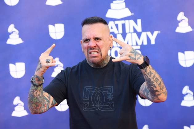 Andres Gimenez of A.N.I.M.A.L arrives for the 26th annual Latin Grammy Awards at the MGM Garden Arena in Las Vegas, Nevada on Thursday, November 13, 2025.  LAV20251113040 JAMESxATOA