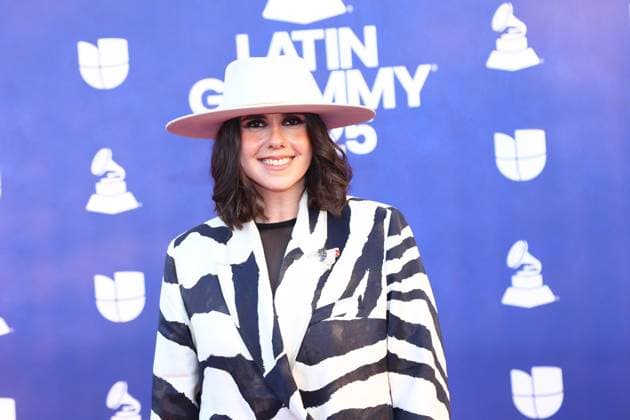 Covi Quintana arrives for the 26th annual Latin Grammy Awards at the MGM Garden Arena in Las Vegas, Nevada on Thursday, November 13, 2025.  LAV20251113042 JAMESxATOA