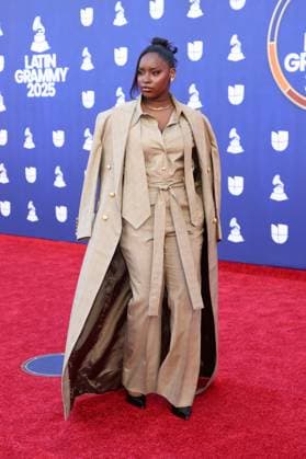 J Noa arrives for the 26th annual Latin Grammy Awards at the MGM Garden Arena in Las Vegas, Nevada on Thursday, November 13, 2025.  LAV20251113019 JAMESxATOA