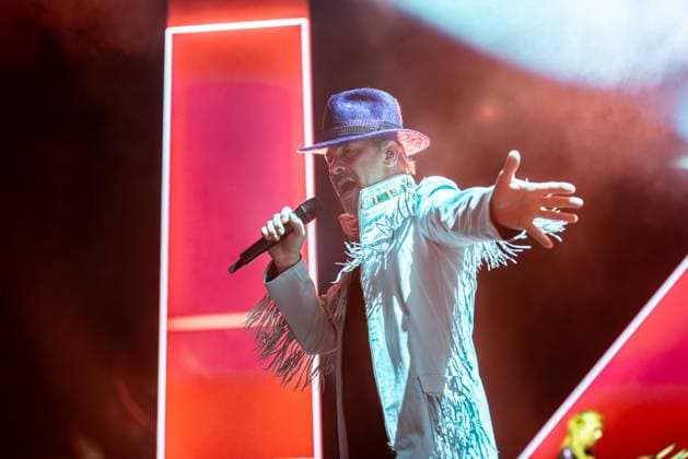 Music Concert - Jamiroquai - The Heels of Steel Tour 2025 Jason Kay of Jamiroquai Milan Unipol Forum Italy Copyright: xMirkoxFava TSCKx xLiveMediax LPM_2142554