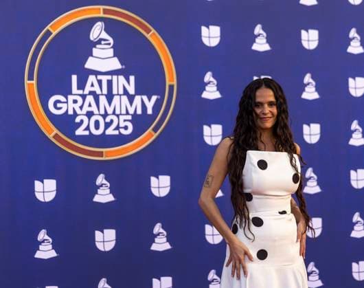 Spanish singer Angeles Toledano attends the red carpet event for the 26th Annual Latin Grammy Awards ceremony at the MGM Grand Garden Arena in Las Vegas, Nevada, USA, 13 November 2025. Latin Grammy awarding ceremony in Las Vegas !ACHTUNG: NUR REDAKTIONELLE NUTZUNG!  Copyright: xArmandoxArorizox USA6352 20251114-55018532915_1