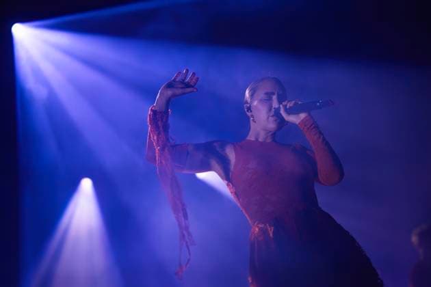 Highasakite live in Bergen, Norway Bergen, Norway. 13th, November 2025. The Norwegian indie pop band Highasakite performs a live concert at USF Verftet in Bergen. Here singer Ingrid Helene Haavik is seen live on stage. Norway, Bergen  Copyright: xGonzalesxPhoto JarlexH.xMoex