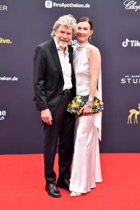 Reinhold Messner with wife Diane Schumacher at the 77 Bambi Awards 2025 at the Bavaria Film Studios in Munich, 13 11 2025 Foto:xB.xInsingerx xFuturexImagex bambi_5108