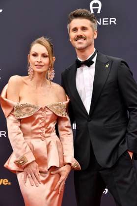 Thore Schölermann with wife Jana Schölermann at the 77 Bambi Awards 2025 at the Bavaria Film Studios in Munich, 13 11 2025 Foto:xB.xInsingerx xFuturexImagex bambi_5207