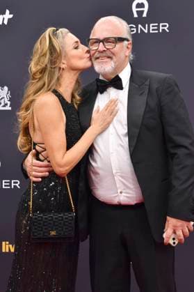 Claudelle Deckert with husband Peter Olsson at the 77 Bambi Awards 2025 in the Bavaria Filmstudios Munich, 13 11 2025 Foto:xB.xInsingerx xFuturexImagex bambi_5225