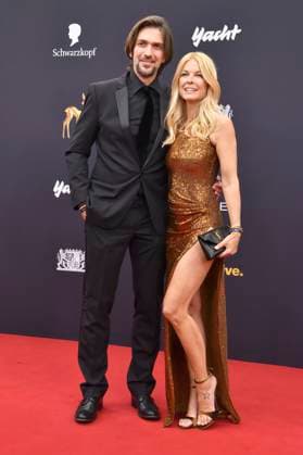 Max Wiedemann and Tina Kaiser at the 77 Bambi Awards 2025 in the Bavaria Filmstudios Munich, 13 11 2025 Foto:xB.xInsingerx xFuturexImagex bambi_5249