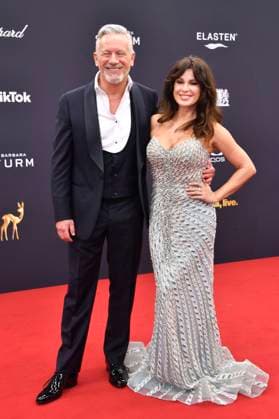 Otto Steiner and Natalia Avelon at the 77 Bambi Awards 2025 in the Bavaria Filmstudios Munich, 13 11 2025 Foto:xB.xInsingerx xFuturexImagex bambi_5305