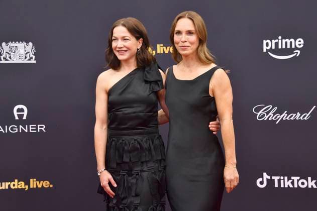 Hannah Herzsprung and Anneke Kim Sarnau at the 77 Bambi Awards 2025 in the Bavaria Filmstudios Munich, 13 11 2025 Foto:xB.xInsingerx xFuturexImagex bambi_5313