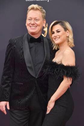 Jens Knossalla and Lia Mitrou at the 77 Bambi Awards 2025 in the Bavaria Filmstudios Munich, 13 11 2025 Foto:xB.xInsingerx xFuturexImagex bambi_5356
