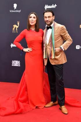 Judith Williams and Alexander Klaus Stecher at the 77 Bambi Awards 2025 in the Bavaria Filmstudios Munich, 13 11 2025 Foto:xB.xInsingerx xFuturexImagex bambi_5384