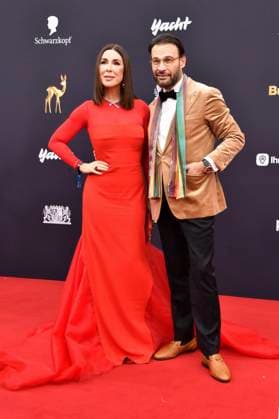 Judith Williams and Alexander Klaus Stecher at the 77 Bambi Awards 2025 in the Bavaria Filmstudios Munich, 13 11 2025 Foto:xB.xInsingerx xFuturexImagex bambi_5385