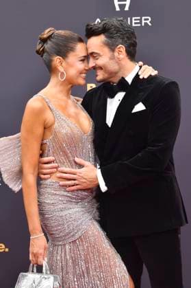 Giovanni Zarrella with wife Jana Ina at the 77 Bambi Awards 2025 in the Bavaria Filmstudios Munich, 13 11 2025 Foto:xB.xInsingerx xFuturexImagex bambi_5397