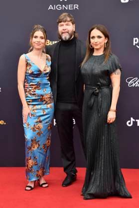 Rea Garvey with daughter Aamor Garvey and wife Josephine Garvey at the 77 Bambi Awards 2025 in the Bavaria Filmstudios Munich, 13 11 2025 Foto:xB.xInsingerx xFuturexImagex bambi_5399