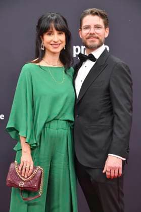 Stephanie Stumph with partner Florian Santner at the 77 Bambi Awards 2025 in the Bavaria Filmstudios Munich, 13 11 2025 Foto:xB.xInsingerx xFuturexImagex bambi_5425
