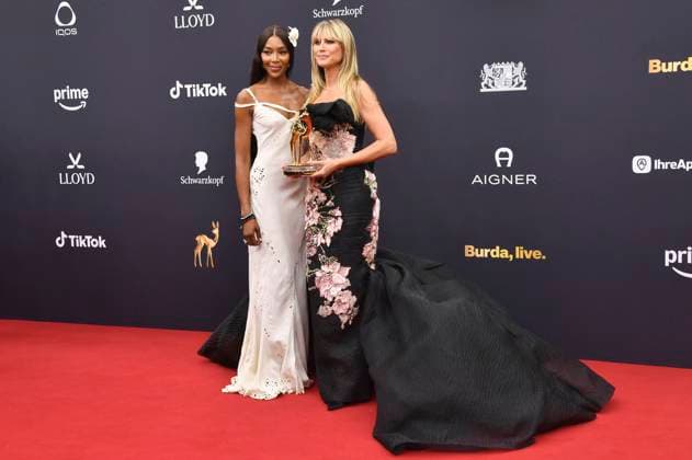 Naomi Campbell and Heidi Klum at the 77 Bambi Awards 2025 in the Bavaria Filmstudios Munich, 13 11 2025 Foto:xB.xInsingerx xFuturexImagex bambi_5492