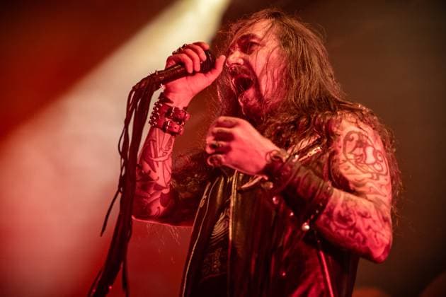 Amorphis live in Copenhagen, Denmark Copenhagen, Denmark. 13th, November 2025. The Finnish heavy metal band Amorphis performs a live concert at Poolen in Copenhagen. Here vocalist Tomi Joutsen is seen live on stage. Denmark, Copenhagen  Copyright: xGonzalesxPhoto NikolajxBransholmx