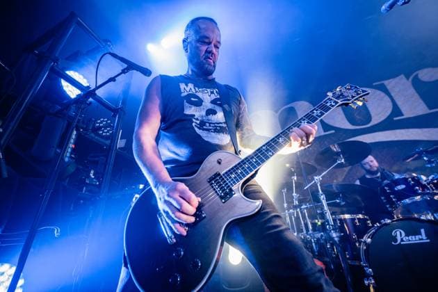 Amorphis live in Copenhagen, Denmark Copenhagen, Denmark. 13th, November 2025. The Finnish heavy metal band Amorphis performs a live concert at Poolen in Copenhagen. Here guitarist Tomi Koivusaari is seen live on stage. Denmark, Copenhagen  Copyright: xGonzalesxPhoto NikolajxBransholmx